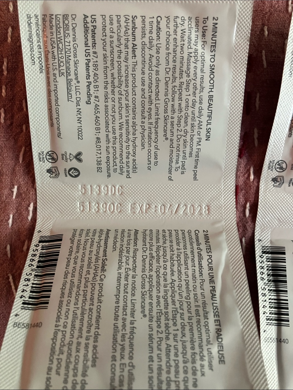 Dr Dennis gross alpha beta peel , new in box , 3 treatments , exp 04/28 - Picture 4 of 8